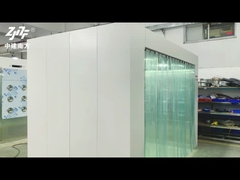 Ducha de aire con pantalla LED de acero inoxidable