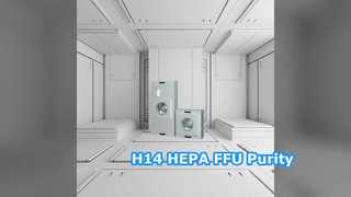 Solución de aire limpio H14 HEPA FFU