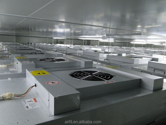 99.99% H14 HEPA Tamaño de la unidad de filtro de ventilador FFU 575*575*320 mm para el sistema de filtración de aire de sala limpia industrial