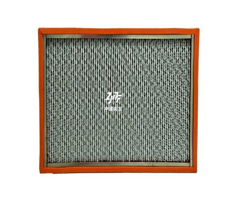 Industria Fábrica Semiconductor H14 H13 250 ° C Fibra de vidrio HEPA Filtro, Panel de filtro de aire HEPA resistente a altas temperaturas