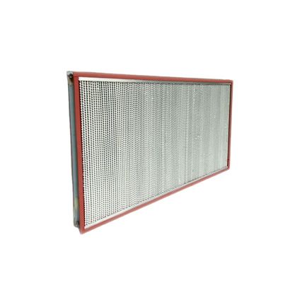 Filtro de aire HEPA de alta temperatura para la industria, H13 H14 99,95% 0.3um Filtro de aire HEPA pliado