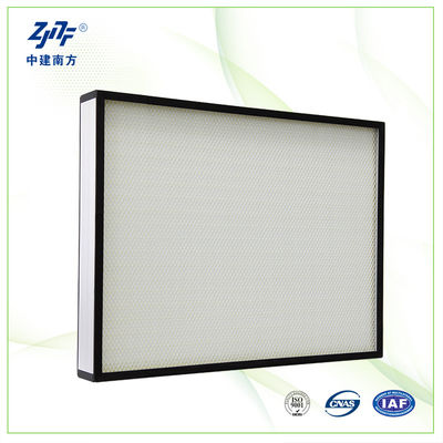 Panel de marco galvanizado Sala limpia Filtro de aire HEPA OEM de alta eficiencia con medios de carbono activado clase H13