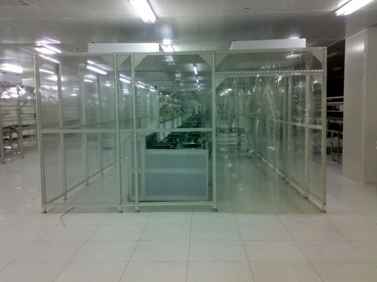 Habitación limpia de alta limpieza sin polvo, modularmente montada, con procedimientos de operación y monitoreo estrictos