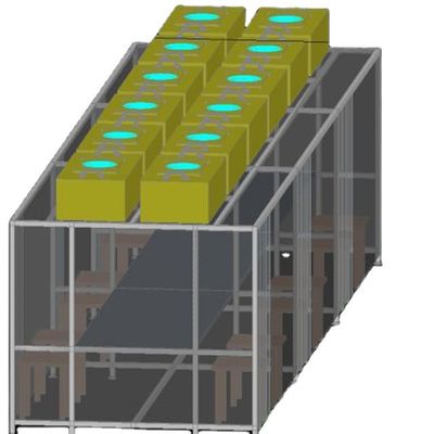 ISO 5 6 7 8 Sala limpia libre de polvo Booth 304 de acero inoxidable GMP Modular ISO 5 6 7 8