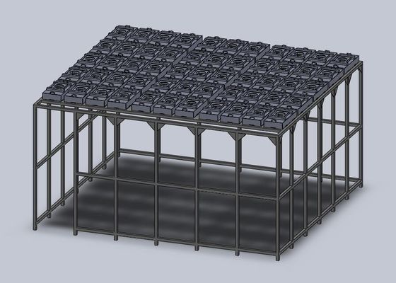 Chasis de sala limpia modular con nivel de ruido inferior a 65 dB Control de presión positiva/negativa H14/H13 Hepa