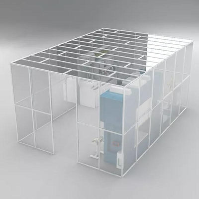 Control sinérgico de múltiples parámetros Modular de la tienda limpia Sala limpia regula dinámicamente la temperatura ± 0,5 ° C Precisión