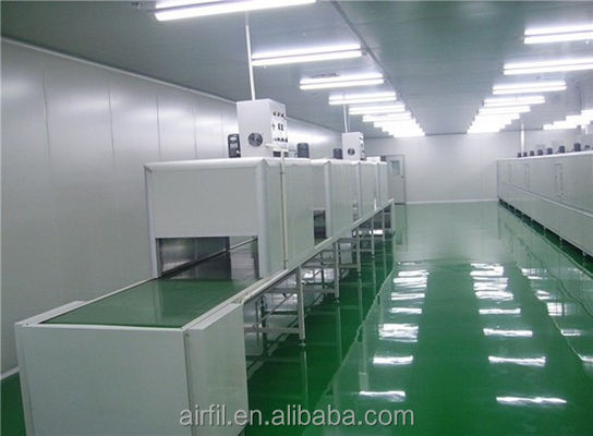 Cuarto limpio modular Standards Booth Techo FFU Cuarto limpio con panel sándwich