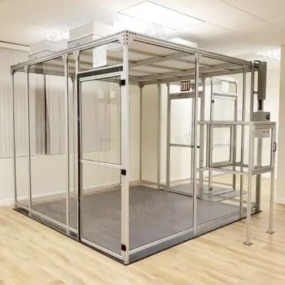 Sala limpia modular con techo Ffu Sistema de filtración de aire acondicionado para el sistema de flujo de aire unidireccional Trabajo libre de polvo