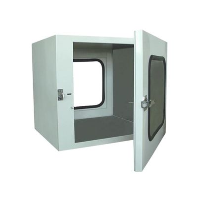 Alta eficiencia de la sala limpia ducha de aire caja de pase SUS 304 luz UV Construcción de acero inoxidable equipado para laboratorio