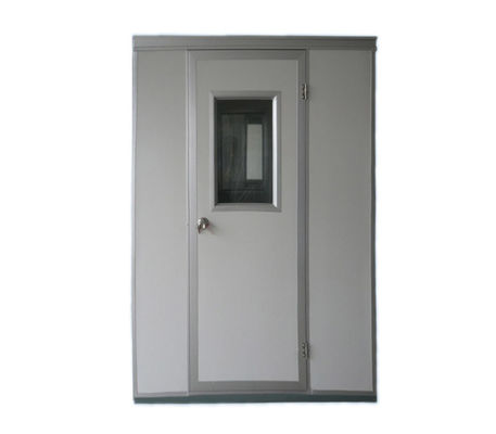 Eficiencia Sala limpia Booth Ducha de aire con una sola limpiadora de aire de alta velocidad Puerta de persiana de rodillo y construcción de acero inoxidable