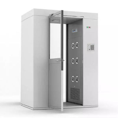 Nuevo motor de ahorro de energía ducha de aire de cuarto limpio con pantalla LED SUS304 de acero inoxidable 380V / 50HZ potencia