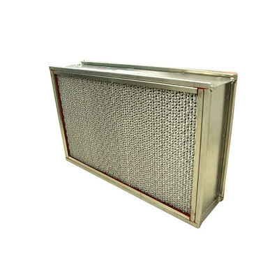 250°C Filtro industrial HEPA Acero inoxidable resistente a altas temperaturas H13 H14