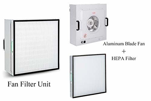 Unidad de ventilador de filtro de tensión de 110V/120V 50HZ/60HZ con HEPA Tamaño 570*570*69 mm para sala limpia