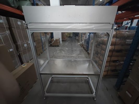 Sistema de flujo de aire laminar de alta eficiencia Superficie de trabajo de acero inoxidable Control automático portátil del flujo de aire
