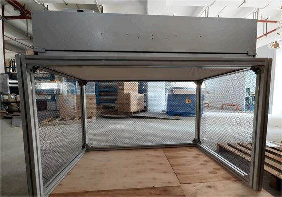 Clasificación vertical 100 HEPA H14 Unidad FFU Banco limpio laminar con doble tensión de alimentación y velocidad del aire Marco de aluminio