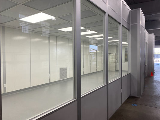 Espacio de trabajo esterilizado Modular Sala limpia Material de carrocería de acero laminado en frío para regulaciones de esterilidad y salud
