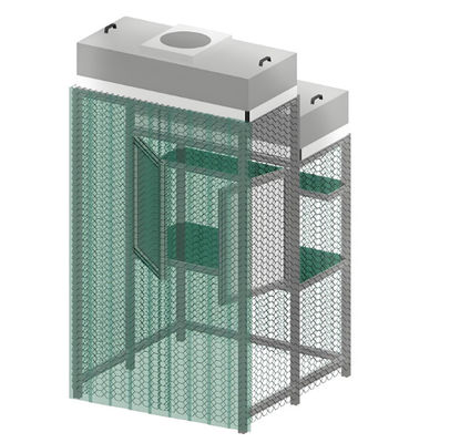 Fábrica suministrada de acero inoxidable Sala limpia Stand para superficies no porosas y protección del personal en la planta de fabricación de biotecnología