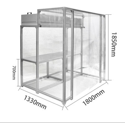 Encuentro de electrónica modular Sala limpia Stand Ambiente controlado para la prevención del polvo y la contaminación estática