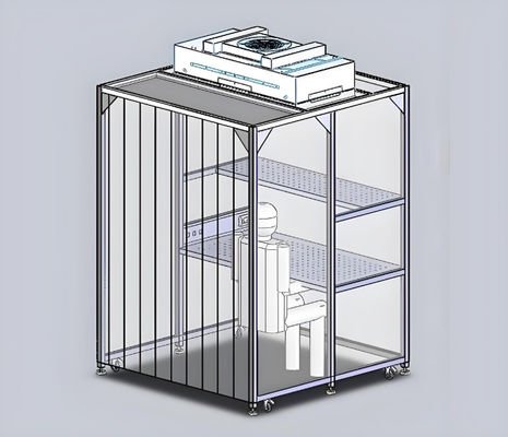 Fácil de instalar stand de sala limpia modular personalizado para un rendimiento óptimo en las operaciones de la planta de fabricación