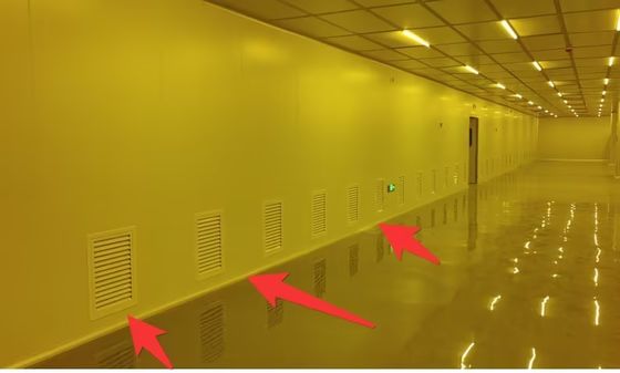 Sala limpia modular de acero inoxidable para la fabricación hospitalaria Monitoreo continuo
