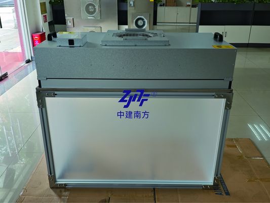 Cuadro de aluminio de placa acrílica FFU Banquillo de trabajo limpio Hepa Unidad de filtro de ventilador HEPA H14 para la fabricación de semiconductores limpios y controlados