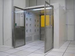 Clase 100-1000 Ducha de aire de sala limpia con boquillas de acero inoxidable y 99,99% de limpieza