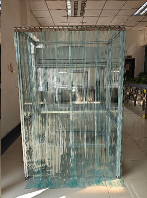 Bajo nivel de ruido≤65dB Sala limpia con material de acero inoxidable y unidad de filtro de ventilador 1175*575*320mm