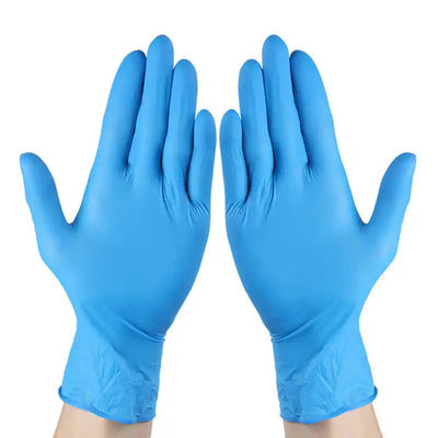Guantes de nitrilo de cuarto limpio antiestáticos a prueba de agua sin polvo para entornos sensibles