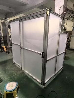 Mantenido en cabina de sala limpia de presión positiva Ciclo de instalación corto con cerramiento transparente