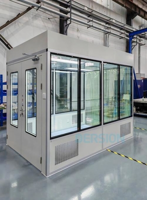 Ventajas de eficiencia de construcción del armario para prendas de sala limpia con eficiencia de filtro del 99,99% y ventanas