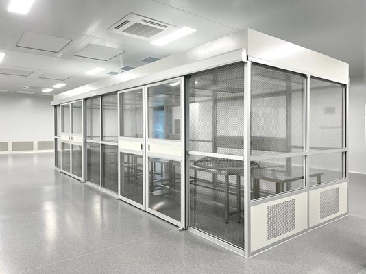 quality Placas de acero de cuarto limpio modular pintadas al horno y suelos de resina epoxi para el control de la temperatura en energía/I+D factory