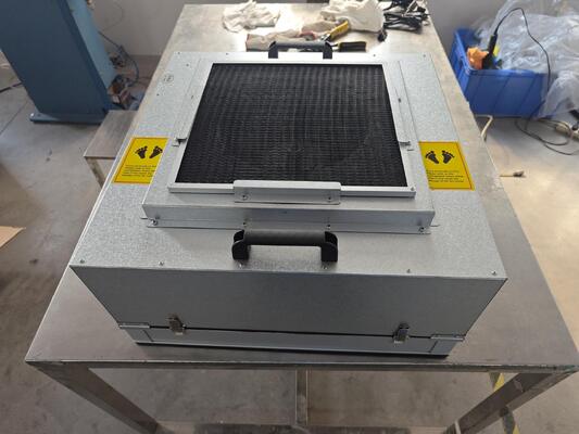 quality Unidad de filtro de ventilador FFU de flujo laminar HEPA H14 de acero inoxidable para filtración de aire de sala limpia factory