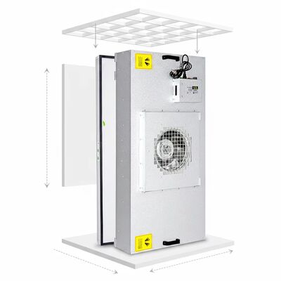 quality Unidad de filtro de ventilador HEPA de alta eficiencia 99,99% con acero inoxidable SUS304 y control de tres velocidades factory