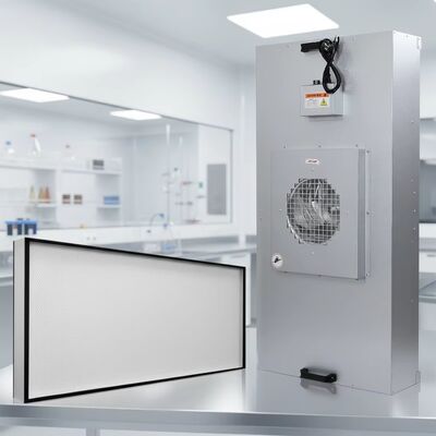 Unidad de filtro de ventilador H14 HEPA con 99,99% de eficiencia SUS304 de acero inoxidable y control de tres velocidades para salas limpias