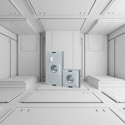 quality Unidad de filtro de ventilador industrial de clase H14 HEPA con marco de acero inoxidable SUS304 y control de tres velocidades para salas limpias factory